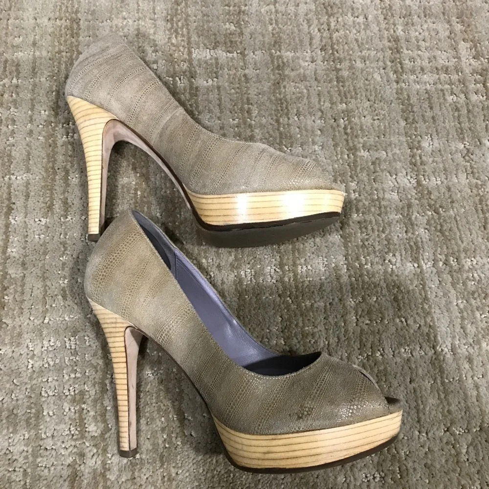 Cole Haan Mariela Platform Pumps Light Cove Size 8